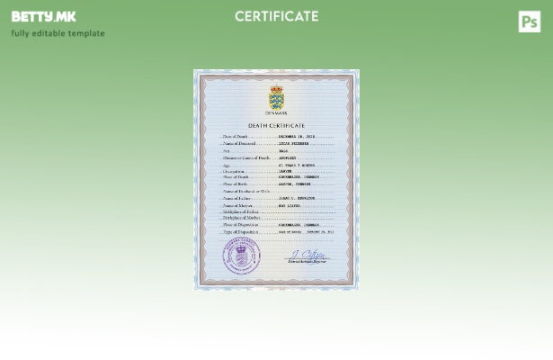 модерен стил Данска од витално значење за умрениот шаблон PSD шаблон